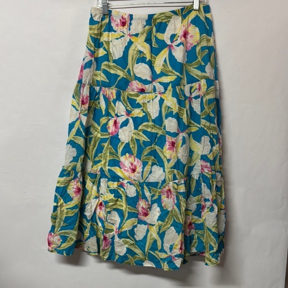 Lauren Ralph Lauren Dresses & Skirts - Lauren Ralph Lauren S Small‎ Floral Maxi Skirt in Blue and Pink